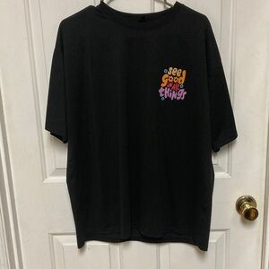 SHEIN Black graphic T-Shirt